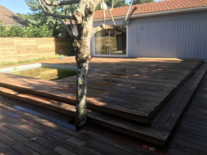 construction d’une terrasse en IPE - LEGE CAP FERRET