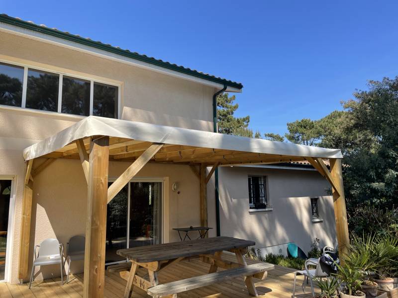 Fabrication d’une pergola en bois - LEGE CAP FERRET