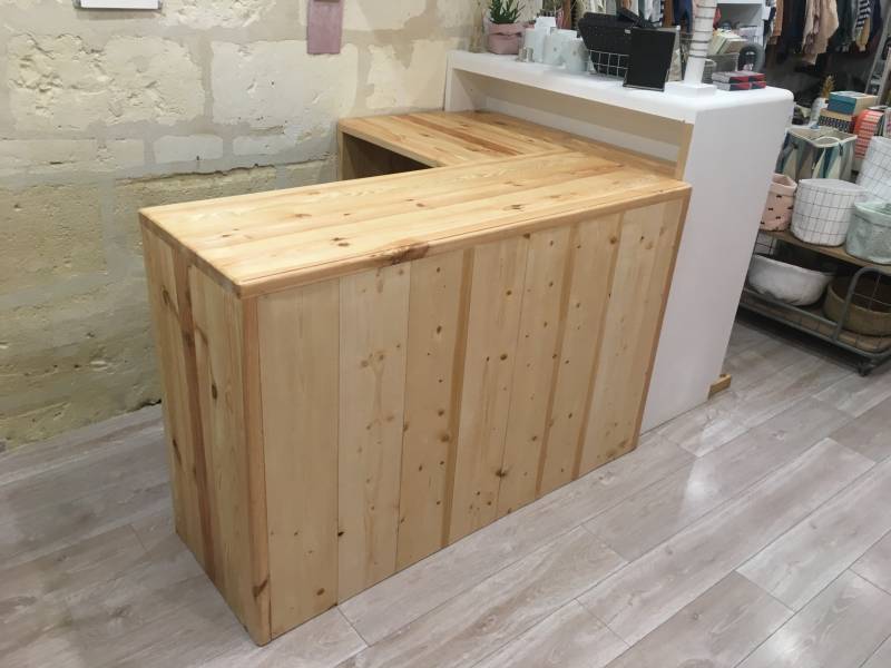 comptoir en bois magasin - Bordeaux