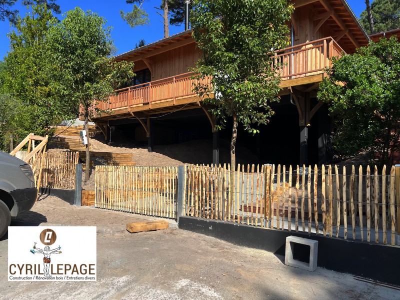 Réalisation d’une clôture en ganivelle - LEGE CAP FERRET