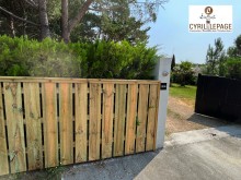 Réalisation d’une clôture en Bois ajourée en Pin - Bassin d’Arcachon 33