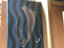 Habillage personnalisé luminaire bois- nord bassin