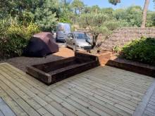 Fabrication terrasse en Pin - Cap Ferret