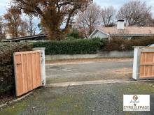 Construction portail coulissant et portillon ouvrant - Taussat