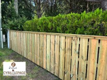 Fabrication clôture en Pin ajourée - Médoc