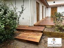 Fabrication terrasse en ITAUBA - LEGE CAP FERRET