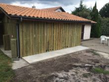 Pose de bardage sur un garage - 33