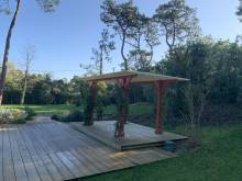 Réalisation d’une pergola en bois sur le nord bassin - 33950