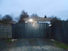 Fabrication d'un portail en bois motorisé - 33680