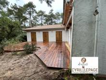Fabrication terrasse en bois sur la presqu’île de LEGE CAP FERRET - 33