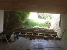 Début construction marches - Cauderan (33)