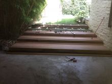 Construction des marches en cours - CUB