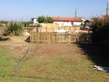 Clôture en bois sur lège Cap Ferret