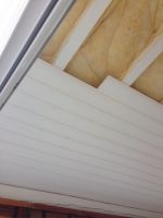 pose d'isolation et lambris bois - Petit-piquey