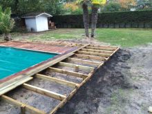 Terrasse en cours de construction petit-piquey