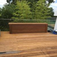 Réalisation d'un coffre en bois en IPE - Villenave d'Ornon