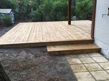 Marche terrasse - domaine de la Jenny Le Porge