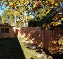 Fabrication d'une clôture en bois en Douglas sur Lege Cap Ferret
