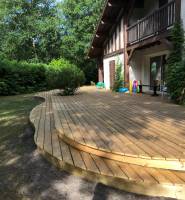 Construction terrasse Pin arrondis - 33680