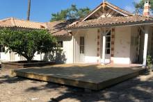 Réalisation d'une terrasse en Pin - 33950