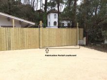Construction Portail coulissant sur mesure - LEGE CAP FERRET