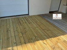 Construction d'une terrasse en bois - LEGE CAP FERRET, Le PORGE, LACANAU OCEAN
