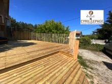 Construction terrasse en Bois sur le bassin d’Arcachon avec abris de jardin en bois - Andernos